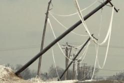 Повреждения воздушных линий электропередач: последствия стихии в Украине