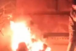 В центре Днепра заживо сгорел человек (видео)
