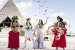 Финалист "Танців з зірками" сыграл скромную свадьбу на Таити (фото)