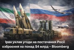Росія отримала від Ірану сотні ракет та технології дронів майже на 3 млрд доларів — Bloomberg