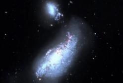 Астрономы обнаружили галактику с двумя ядрами