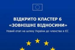 Україна відкрила шостий кластер переговорів з ЄС: «Зовнішні відносини»