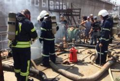 В Николаеве произошел пожар на корабле (фото)