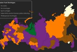 Росія стикається з поглибленням паливної кризи через вихід з ладу НПЗ та заборону експорту дизелю