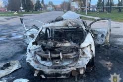 Дрон знищив авто поліції під Сумами, є важкопоранені (фото)