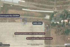 Супутниковий знімок показав можливі пошкодження російського Су-30СМ в Анапі