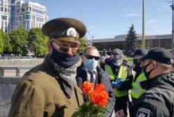В Киеве мужчина пришел на День победы в пилотке СССР: ему грозит штраф (видео)