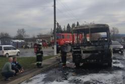 На Львовщине сгорел автобус