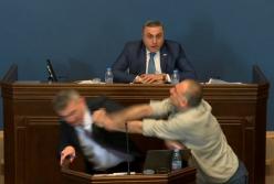 Масова бійка сталась в парламенті Грузії при розгляді закону "про іноагентів" (відео)