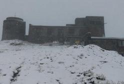 Украину неожиданно засыпало снегом (фото) 