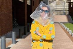 Молодая жена Петросяна вышла из дома с пакетом на голове (фото)