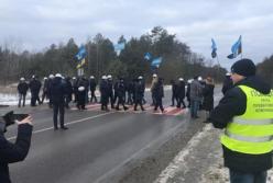 На Львовщине шахтеры перекрыли международную трассу (фото)