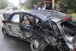 В Киеве произошло ДТП с участием восьми автомобилей (видео)