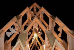 В Украине зажгли уникальную елку (видео)