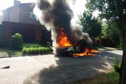 В Днепропетровской области в автомобиле сгорел мужчина (фото)