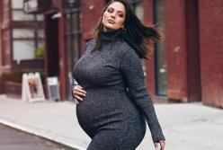 Беременная модель plus-size Эшли Грем обнажилась для фото