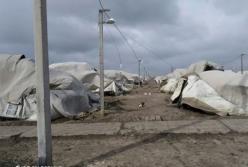 Под Николаевом ураган снес палаточный городок ВСУ (фото)