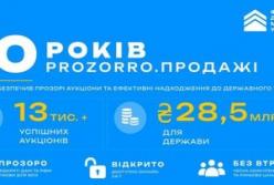 Десять років Prozorro.Продажі: Фонд держмайна залучив 28,5 млрд грн