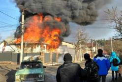 Ирпень окутал густой дым (видео)