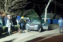 В Донецкой области легковушка въехала в опору линии электропередач, пострадали подростки