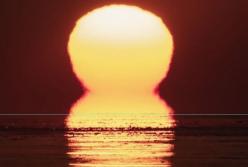 "Перевернутое" солнце: в США заметили странное природное явление (фото)