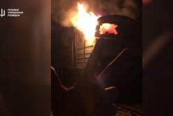 В РФ спалили два тепловози (відео)