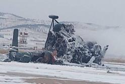 ​У Бурятії в аеропорту впав і вщент вигорів вертоліт, є загиблі (відео)​