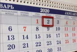 Выходные в январе 2020: сколько будут отдыхать украинцы