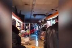 В Одессе супермаркет затопило кипятком (видео)