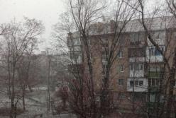 В конце марта в Киеве пошел снег (фото)