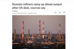 Росія нарощує виробництво дизелю на тлі домовленостей зі США та послаблення санкцій