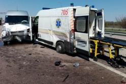 Под Борисполем пьяный водитель скорой устроил ДТП (фото)