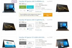 Характеристики новых ноутбуков HP Spectrel