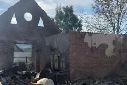 На Закарпатье вспыхнул масштабный пожар на пилораме (фото)