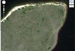 Таинственная пентаграмма на Google Maps