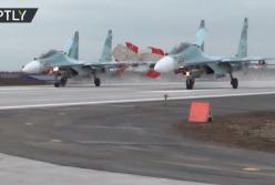 Высадка мощнейших истребителей России в Крыму (видео)