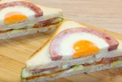 Супер-аппетитный сэндвич: просто за 3 минуты (видео)