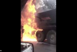 В России сгорел новый военный «Тайфун-У» (видео)