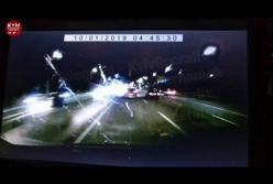 В Киеве столкнулись сразу пять автомобилей (видео)