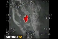 Офицер ВСУ показал кадры удара по боевикам, снятые с воздуха (видео)