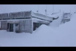 На Португалию обрушился снегопад (видео)