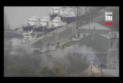 Захваченные украинские катера стоят в Керчи (видео)