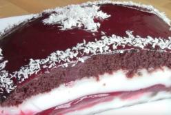 Никто не поверит! Рецепт аппетитного постного торта "Малина и кокос" (видео)