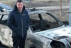 В Днепре активисту сожгли автомобиль после вопроса к Порошенко (видео)