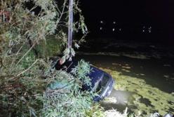 В Хмельницкой области легковушка слетела с дороги в пруд: есть посторадавшие (фото)