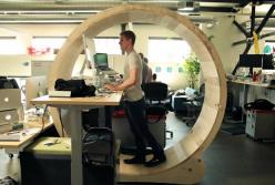 Гигантское беличье колесо для человека (видео)