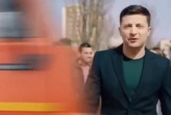 Фура сбивает Зеленского: появился провокационный ролик (видео)