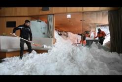 Снежный хаос в Европе (видео)