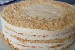 Идеальный торт "Крем-брюле": быстрый насыпной десерт без выпечки (видео)