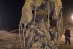 Подрыв ж/д моста в Донецке (видео)